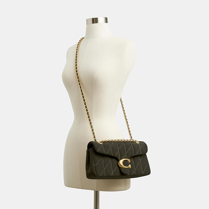 Coach Quilted Suede Tabby Shoulder Bag 26 with Chain