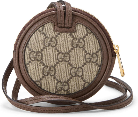 Pre-Loved Original GG Supreme Ophidia Round Coin Purse, Brown