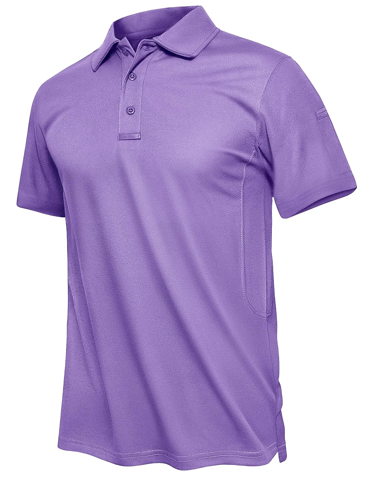 TACVASEN Summer Polo Tee Shirts Men's Short Sleeve Quick Dry T-shirt Breathable Work Shirt Fishing Hiking Golf Polos Top Man