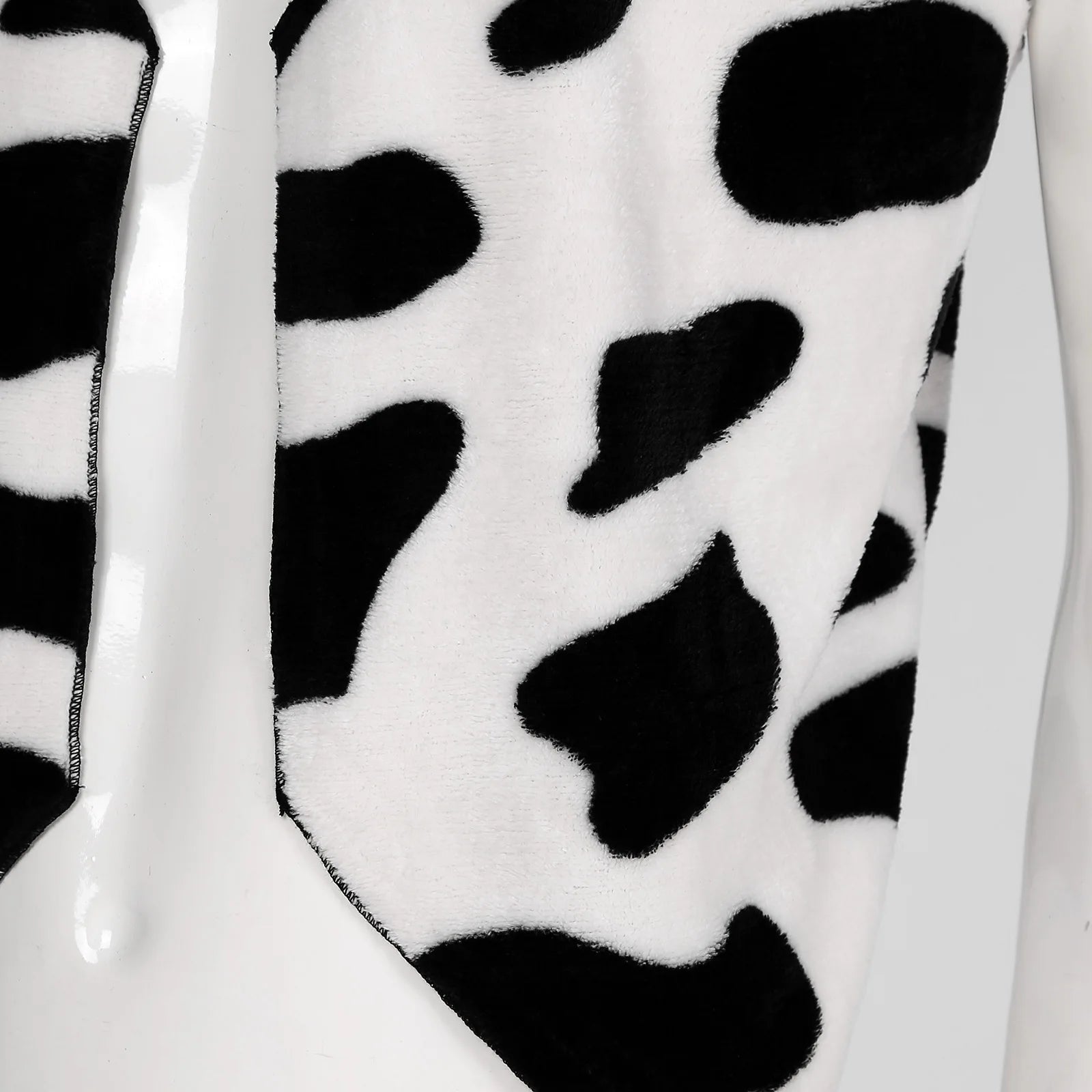 Men's Cow Print Vest Halloween Festival Cosplay Party Fancy Dress Up Sleeveless Open Front Waistcoat Vintage Hippie Costume Vest