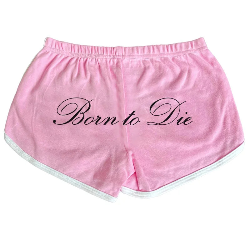 Grunge Gothic High street Y2K Shorts Harajuku Letter Print Fashion Punk Vintage Half pants Hip Hop Oversized Casual Pants E-girl