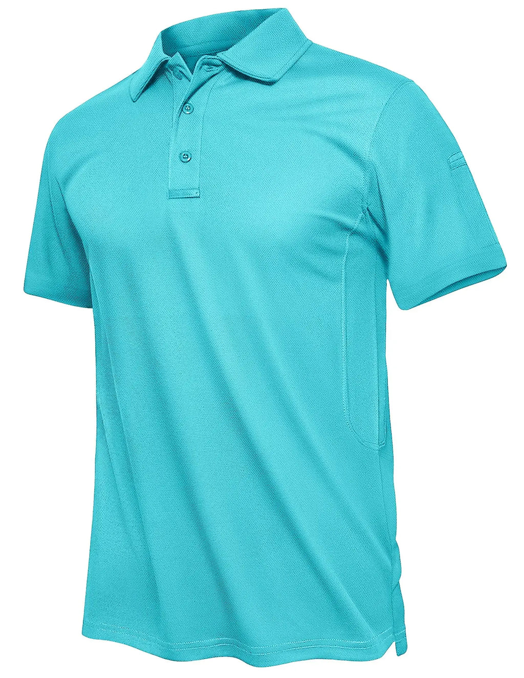 TACVASEN Summer Polo Tee Shirts Men's Short Sleeve Quick Dry T-shirt Breathable Work Shirt Fishing Hiking Golf Polos Top Man