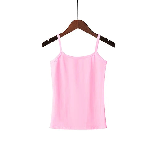 2025 Spring Summer Tank Tops Women Sleeveless Big Size T Shirt Ladies Vest Singlets Camisole Cotton Ladies Vest 16 Colors 3XL