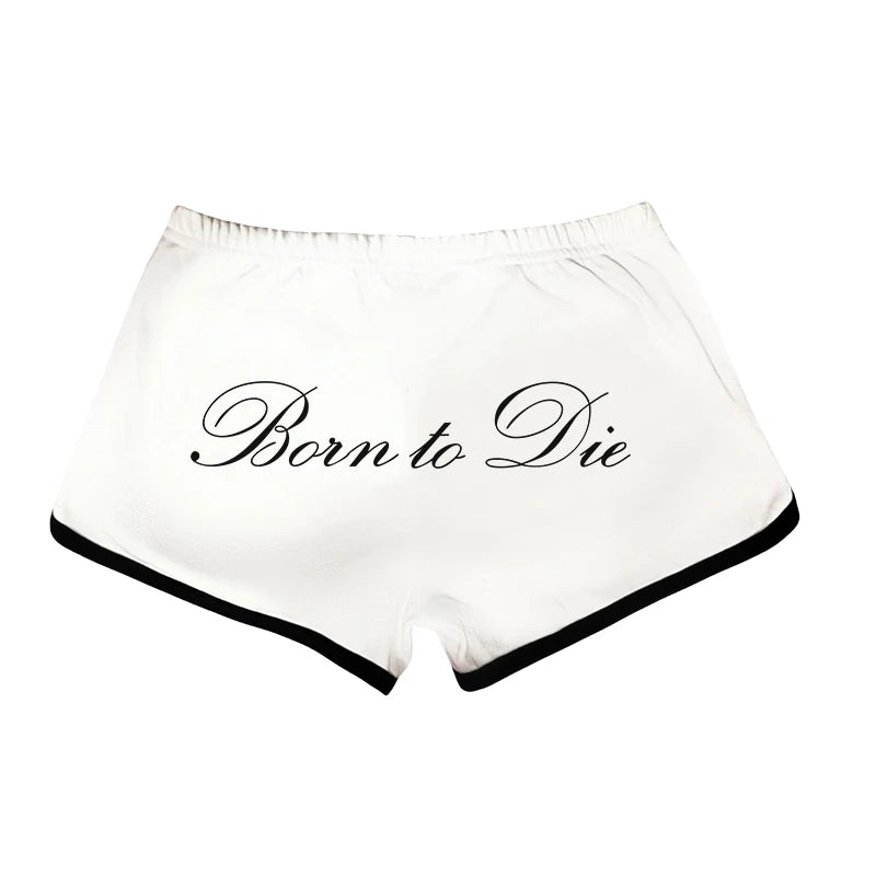 Grunge Gothic High street Y2K Shorts Harajuku Letter Print Fashion Punk Vintage Half pants Hip Hop Oversized Casual Pants E-girl