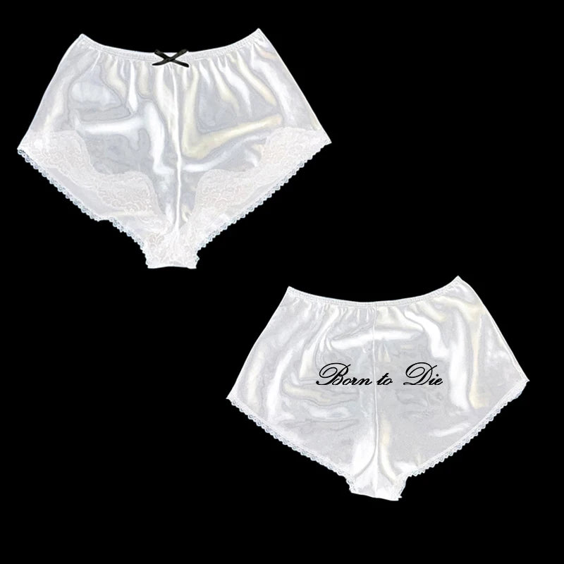 Grunge Gothic High street Y2K Shorts Harajuku Letter Print Fashion Punk Vintage Half pants Hip Hop Oversized Casual Pants E-girl