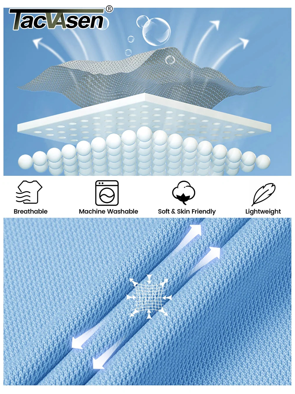 TACVASEN Summer Casual T-shirts Mens Short Sleeve Polo Shirts Button Down Work Shirts Quick Dry Tee Sports Fishing Golf Pullover