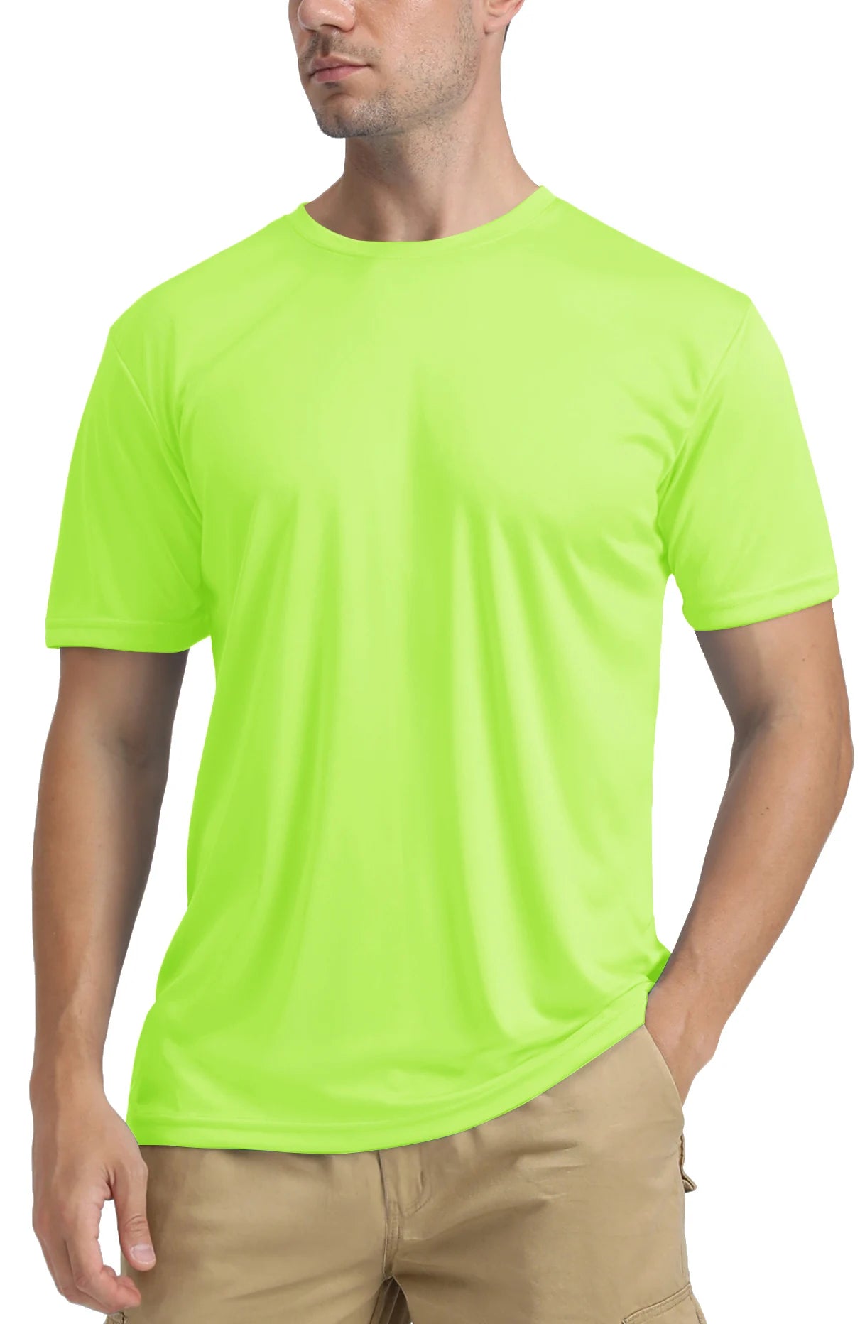 TACVASEN UPF 50+ Soft Summer T-shirts Men's Anti-UV Skin Sun Protection Performance Shirts Gym Sports Casual Fishing Tee Tops