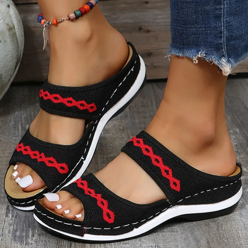 Customizable 2025 New UZZDSS Women Sandals Orthopedic Slippers Summer Shoes Tailor-made Suits WTX372803