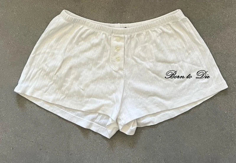 Grunge Gothic High street Y2K Shorts Harajuku Letter Print Fashion Punk Vintage Half pants Hip Hop Oversized Casual Pants E-girl