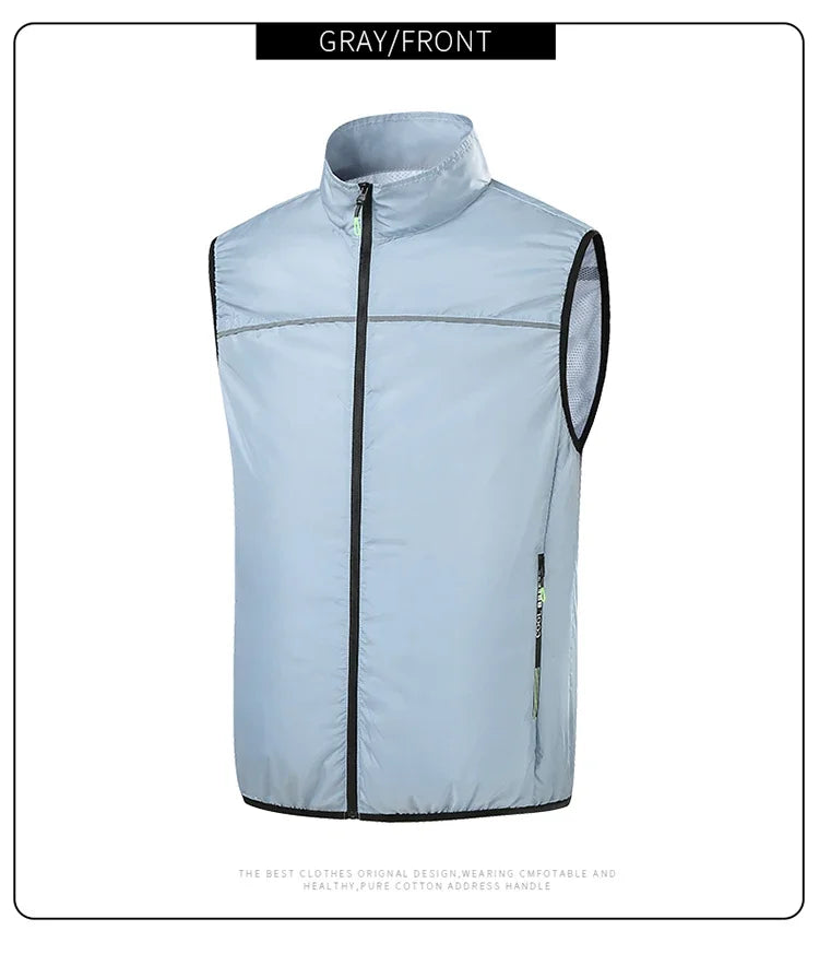 Summer Cool Vest Wearable Refrigeration Fan Vest Air Conditioner Clothes Outdoor Cooling Tactical Fishing Sleeveless Work Jacket