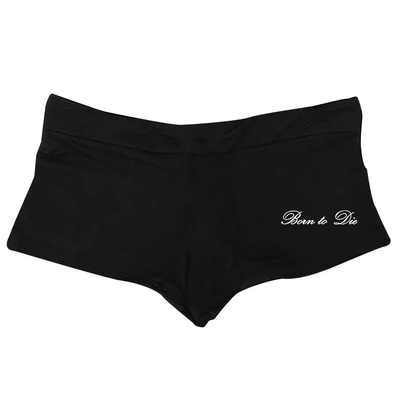 Grunge Gothic High street Y2K Shorts Harajuku Letter Print Fashion Punk Vintage Half pants Hip Hop Oversized Casual Pants E-girl