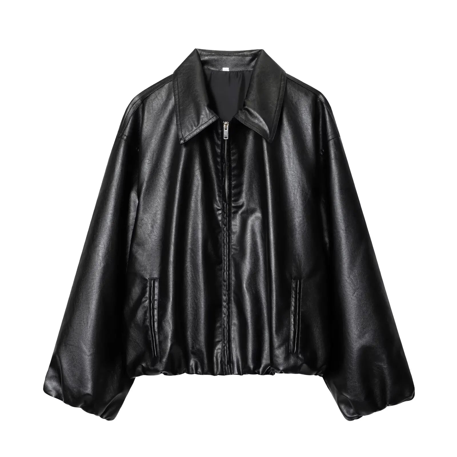 TFMLN Autumn New Style Imitation Women Leather Pilot Jacket Female New Arrival Casual Outerwear for Ladies Leather Coat