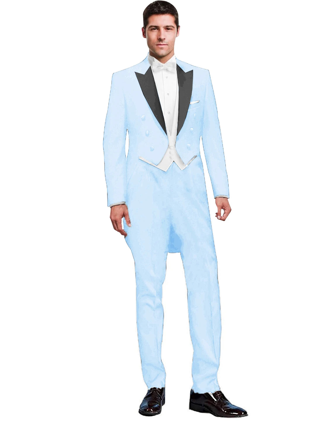 3 Piece Solid Men Suit Wedding Groom Tuxedo Long Blazer Best Man Formal Prom Male Suit Fashion Costume Homme (Jacket+Vest+Pants)