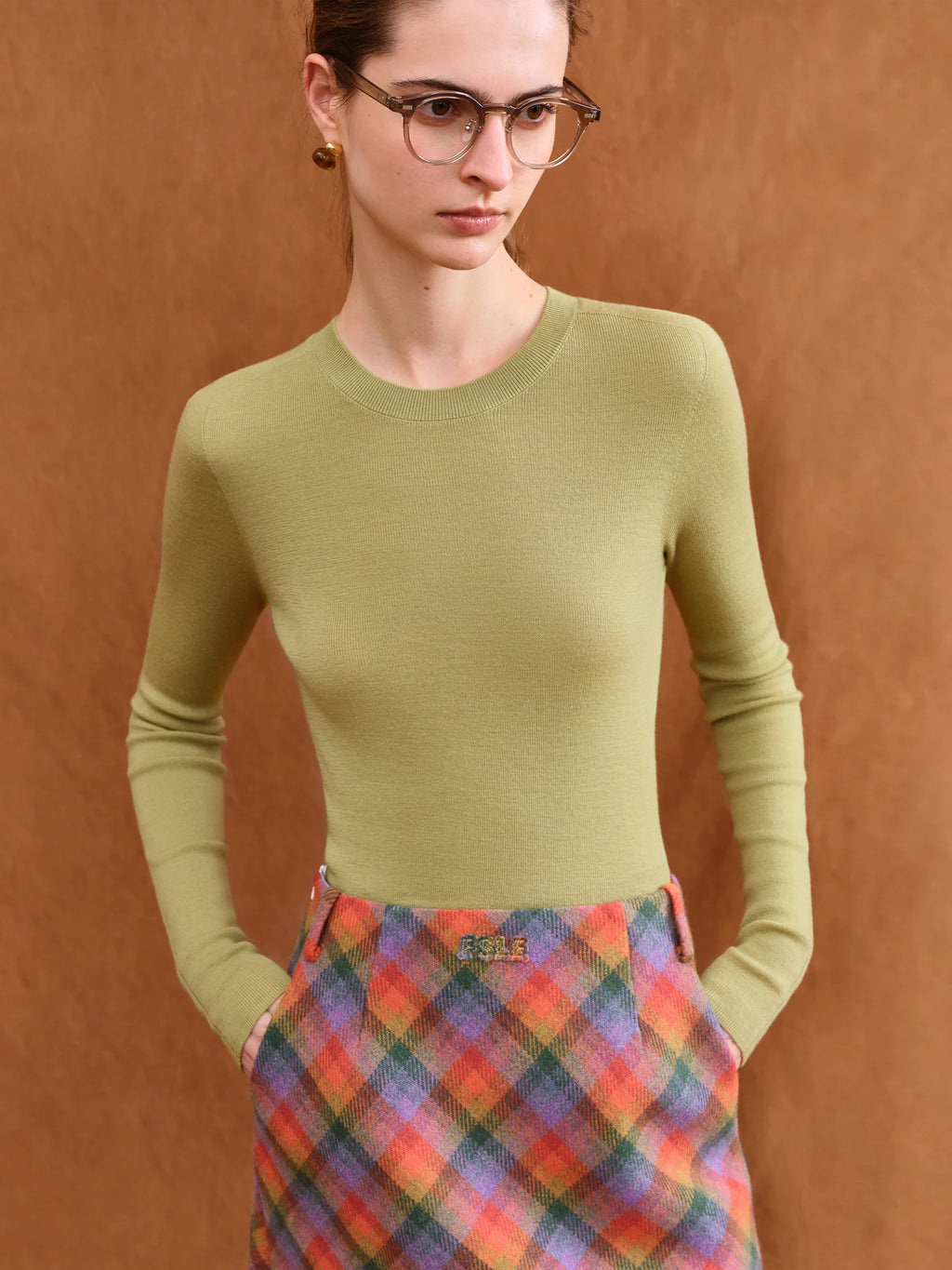 FSLE【Premium Series】German Biella Wool Autumn Super Fine Washable Seamless One-Piece Mock Neck Thermal Base Layer Shirt Women