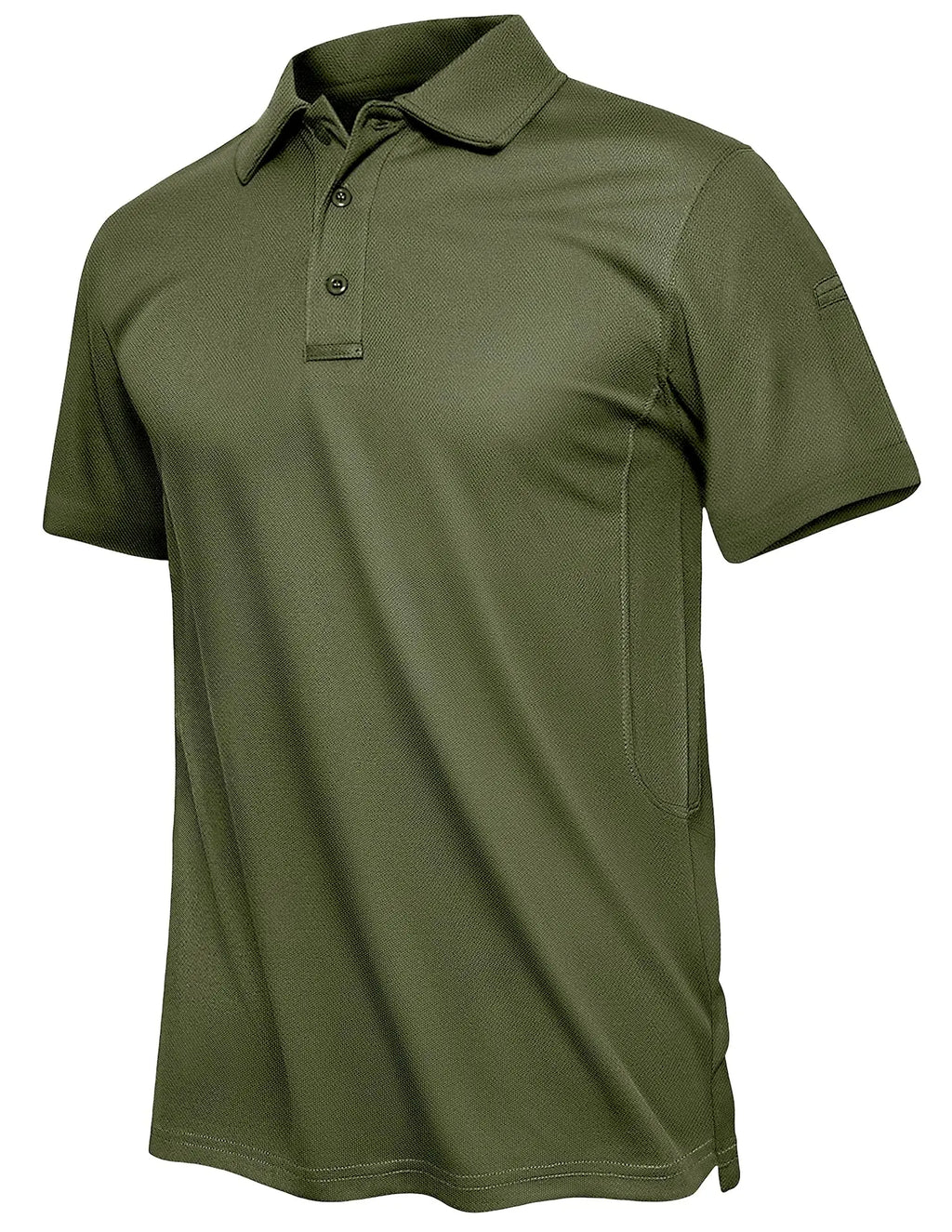 TACVASEN Summer Polo Tee Shirts Men's Short Sleeve Quick Dry T-shirt Breathable Work Shirt Fishing Hiking Golf Polos Top Man
