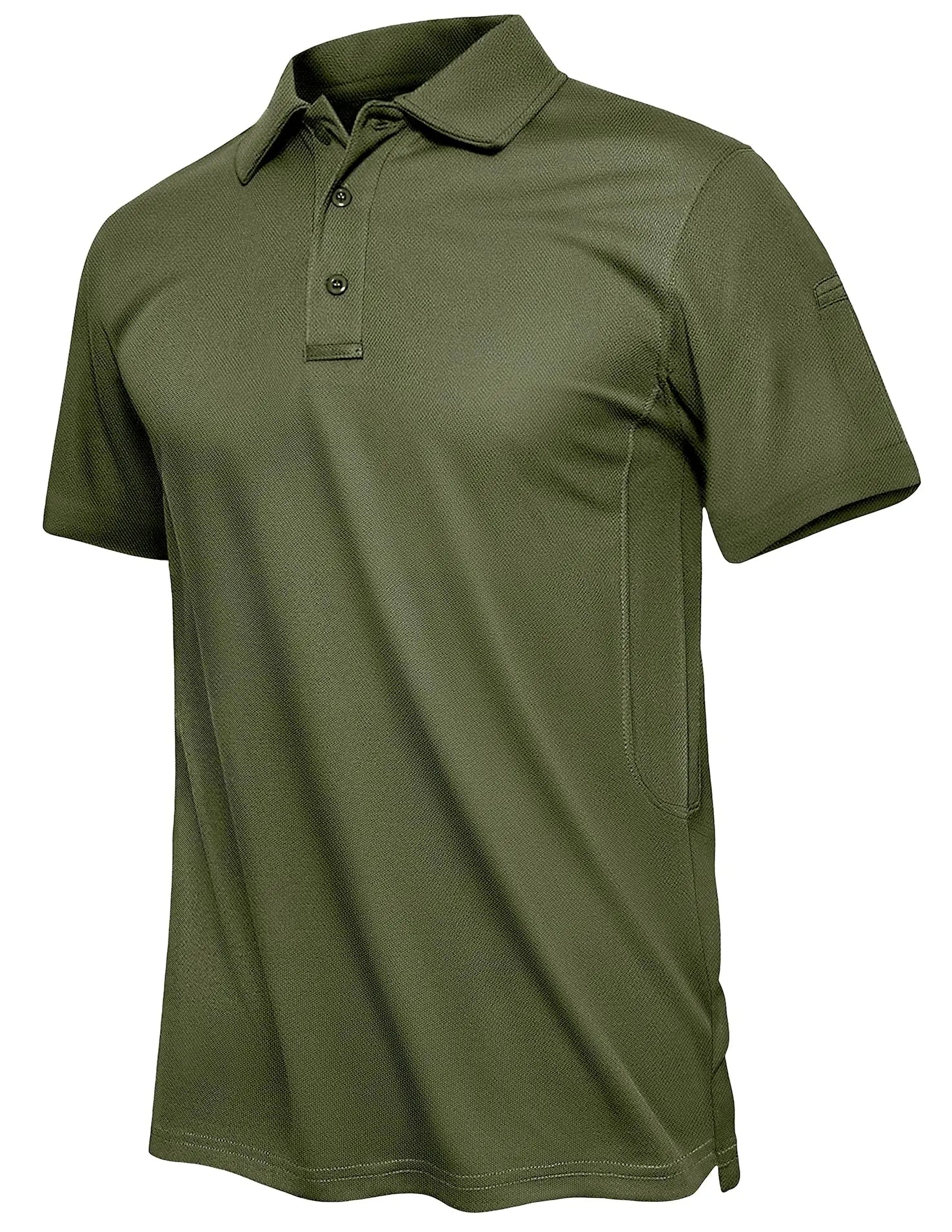 TACVASEN Summer Polo Tee Shirts Men's Short Sleeve Quick Dry T-shirt Breathable Work Shirt Fishing Hiking Golf Polos Top Man