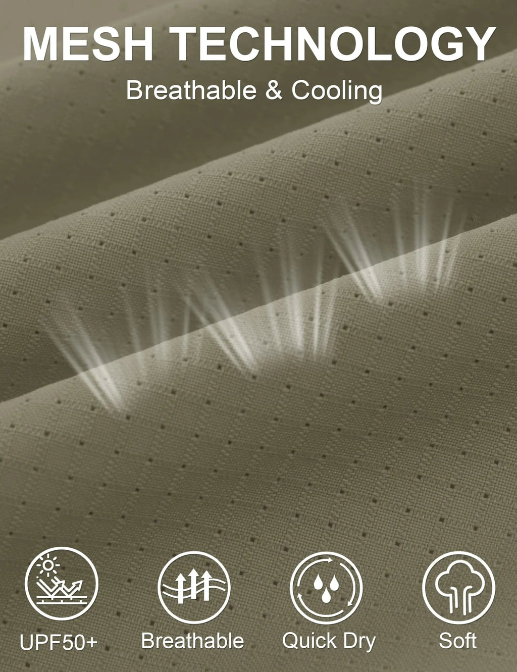 TACVASEN Quick Dry Short Sleeve Shirts Men's UPF 50+ Sun Protection Work Cargo Shirts Mesh Breathable Hiking Fishing Shirts Man