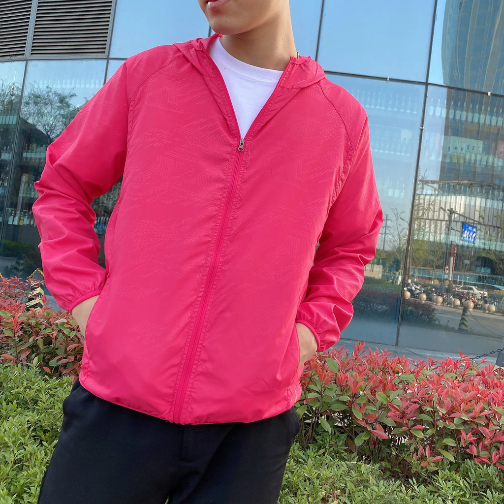 Fashion Casual Jacket Anti-scratch Windbreaker Jacket Pockets Men Ultra Thin Sun Protection Coat Versatile Fishing Clothes