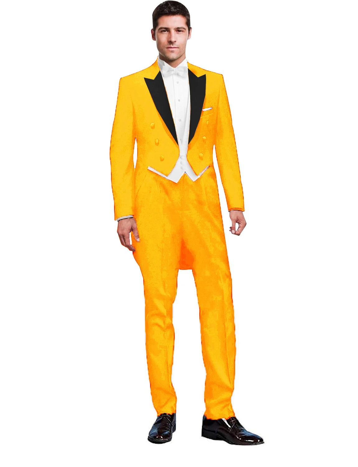 3 Piece Solid Men Suit Wedding Groom Tuxedo Long Blazer Best Man Formal Prom Male Suit Fashion Costume Homme (Jacket+Vest+Pants)